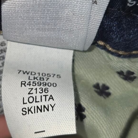 Lucky Brand Jeans Womens 4/27 Blue Ankle Lolita Skinny Dark Wash Denim Stretch - Picture 8 of 12